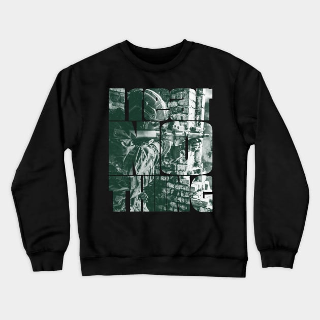 I Fear Nothing Army Soldier Crewneck Sweatshirt by Getmilitaryphotos